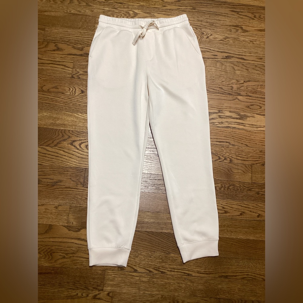 LulaRoe Boyfriend joggers Ivory Size Small.